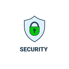 Data protection icon. Safe with password or padlock to protect information. Cash safe, combination lock, protection of information or property.