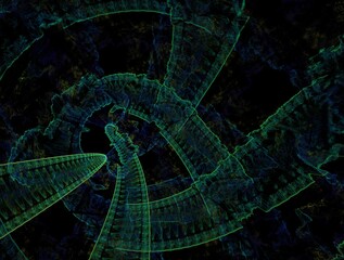Imaginatory fractal background generated Image