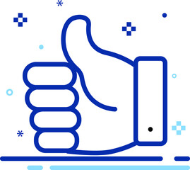 Bad down reputation thump  thumb like hand