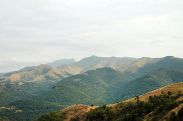 Fototapeta na wymiar Mountains in Nagorno Karabakh, Artsakh between Armenia and Azerbaijan