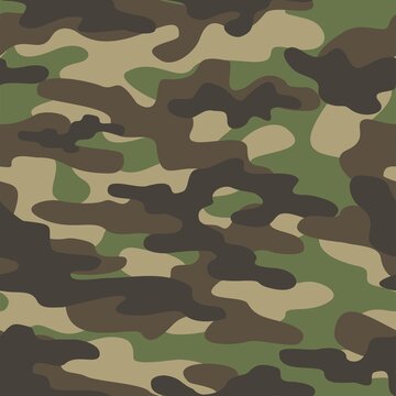 Camouflage pattern for hunting. Army background repeat print. Fashionable stylish element.