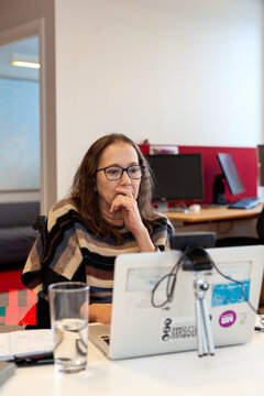 Woman working in office