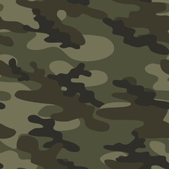 Fototapeta premium Army camo seamless pattern. Camouflage Military. Modern print. Vector