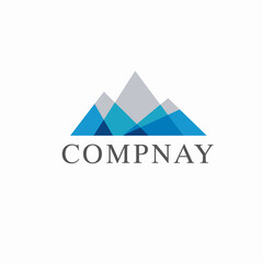 Mountain logo design template