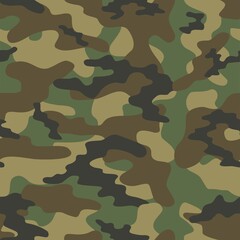 Fototapeta premium military green camouflage print seamless vector pattern. green background .modern.