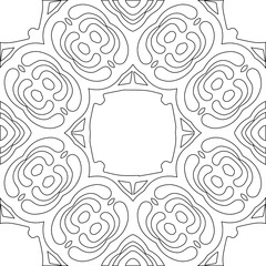 Geometric vector pattern with triangular elements. Seamless abstract ornament for wallpapers and backgrounds. Black and white colors.
