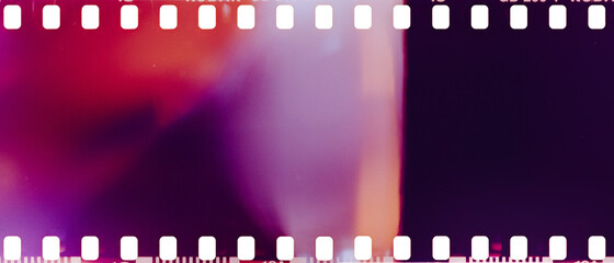real film strip texture with burn light leaks, abstract background
