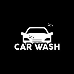 Obraz premium Car wash icon isolated on dark background