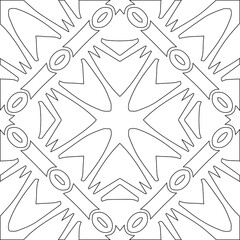 Geometric vector pattern with triangular elements. Seamless abstract ornament for wallpapers and backgrounds. Black and white colors.
