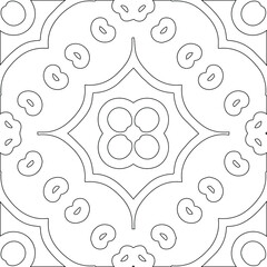 Geometric vector pattern with triangular elements. Seamless abstract ornament for wallpapers and backgrounds. Black and white colors.
