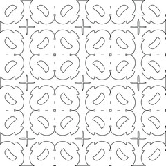 Geometric vector pattern with triangular elements. Seamless abstract ornament for wallpapers and backgrounds. Black and white colors.
