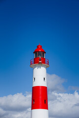 Punta Angeles Lighthouse and a blue sky