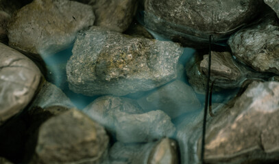 rocks in water