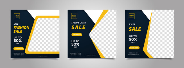 Fashion sale social media post template