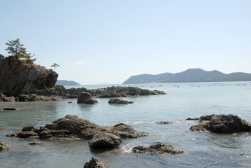Fototapeta na wymiar 해안가의 한적한 풍경