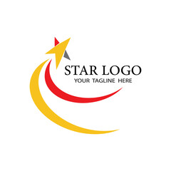 Star icon Template vector illustration design