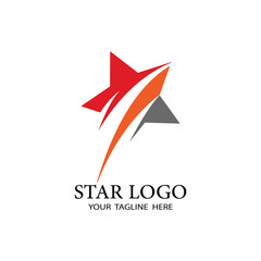 Star icon Template vector illustration design