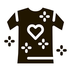 lgbt t-shirt glyph icon vector. lgbt t-shirt sign. isolated symbol illustration