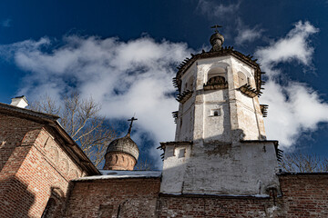 winter landscape with church