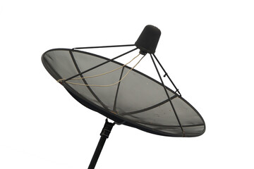 satellite dish antennas isolated on white background
