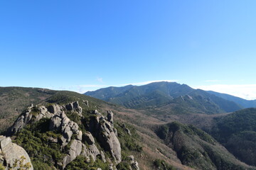 Fototapeta na wymiar 山梨県の瑞牆山の登山
