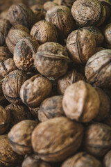 close up of walnuts