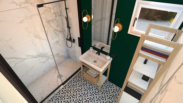 BA&Ntilde;O PEQUE&Ntilde;O CON DUCHA Y LAVABO 