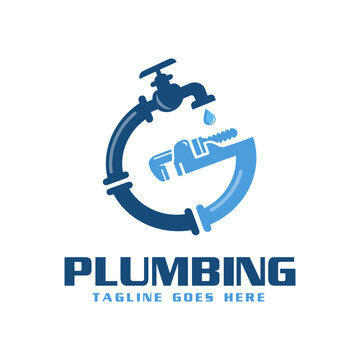 Plumbing Service and repair premium logo vector