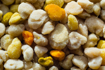 macro photo of  pollen grains