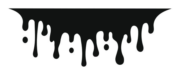 Paint dripping. Dripping liquid. Paint flows. Current drops. Modern current inks. Flowing liquid. Molten chocolate.