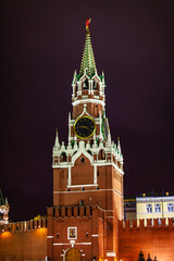 Fototapeta na wymiar Spasskaya Tower of the Kremlin. Moscow