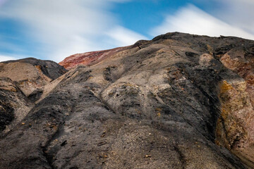 Mine waste (terrikon) in an abandoned mine. Abandoned coal mine (slagheap).