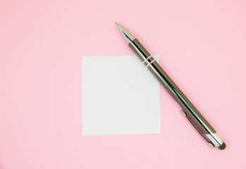 Blank white To Do List Sticker with pen. Searching information on the Internet..Close up of...