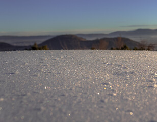 snow on the beach