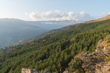 Naklejka premium mountainous landscape of Sierra Nevada