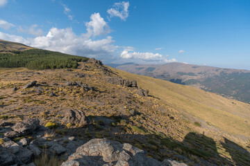 mountainous landscape of Sierra Nevada