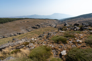 mountainous landscape of Sierra Nevada
