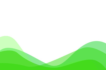 abstract green background with waves and copy space for text