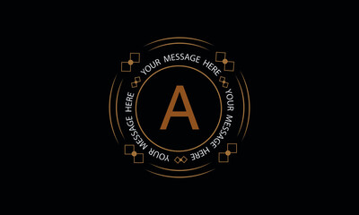 Exquisite, modern monogram with the letter A. Premium brand icon. Vector logo design for business, beauty industry, cosmetics, salon, boutique, company, corporation.