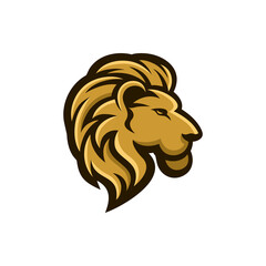 Lion logo design, modern awesome mascot