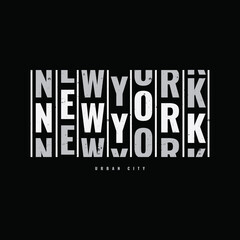Vector illustration of letter graphics, New york, creative clothing, perfect for t-shirt designs, shirts, hoodies, etc.