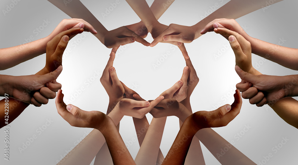 Aufkleber unity and togetherness