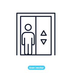 elevator icon. lift symbol template for graphic and web design collection logo vector illustration