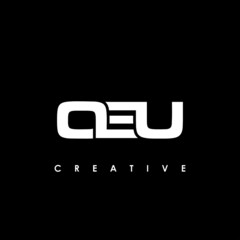 OEU Letter Initial Logo Design Template Vector Illustration