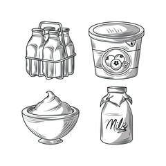 set milk products