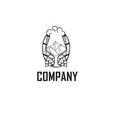 Brewery logo, vintage illustration of beer logo