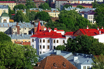 Roofs of old Vyborg.