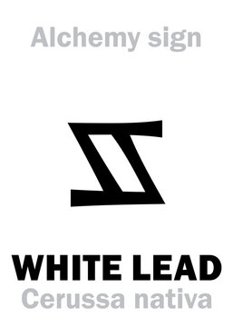 Alchemy Alphabet: WHITE LEAD (Cerussa nativa), also eq.: Spirits of Saturn, Venetian céruse, Blanc d’Espagne (etc.). Lead carbonate, Cerussite (White Lead ore): Сhemical formula=[2PbCO₃•Pb(OH)₂].