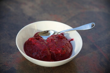 Himbeeren Nachspeise.