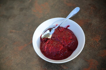 Himbeeren Nachspeise.